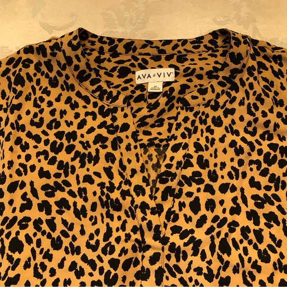 Ava & Viv Tops - Ava & Viv Cheetah Print top